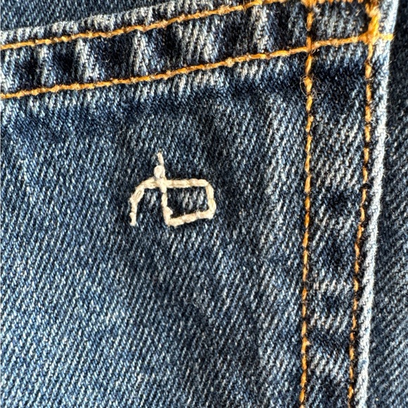 RAG & BONE Dive Fringe Denim Mini Skirt, Size. 32. - Picture 8 of 10